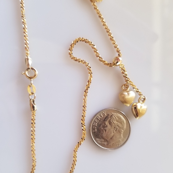 10K Gold Heart Necklace - Picture 2 of 8